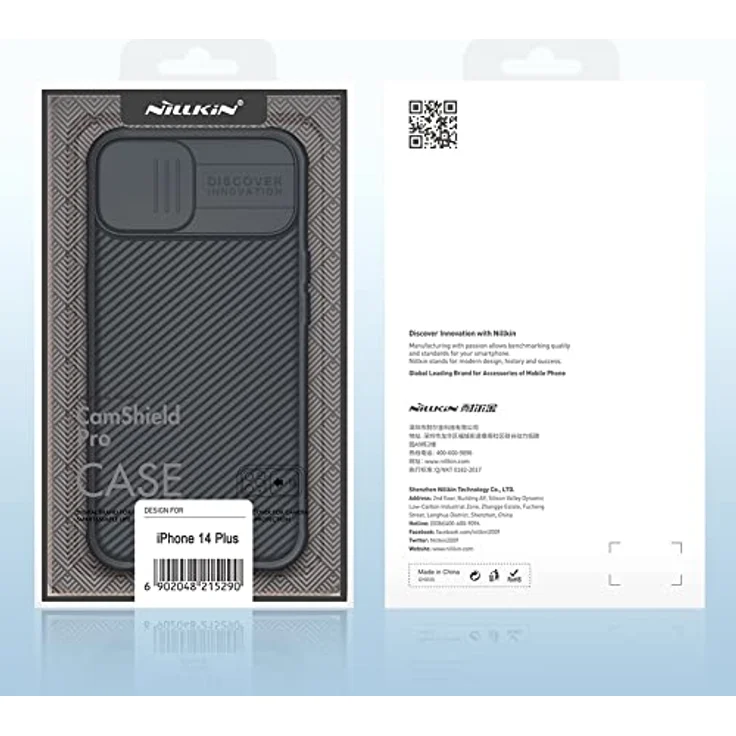 Nillkin CamShield Pro Case für iPhone 14 Plus, Armored Cover mit Kameraschutz, grün – Bild 14