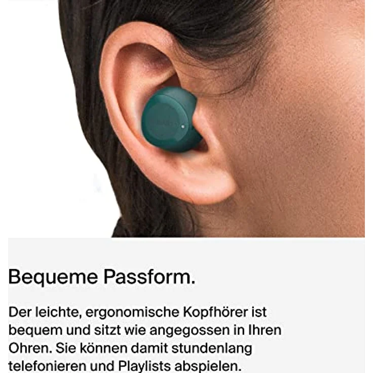 Belkin SoundForm Bolt True Wireless In-Ear-Kopfhörer, kabelloser Kopfhörer mit Mikrofon, Akkulaufzeit bis zu 28 Std., Monomodus, Schweiß- und Spritzwasserschutz der Schutzart IPX4, für iPhone, Galaxy – Bild 5