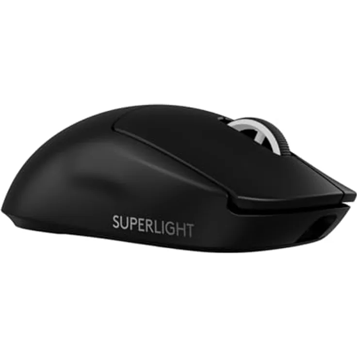 Logitech G PRO X Superlight 2, kabellose Gaming-Maus mit 44K-DPI-Sensor, 5 programmierbaren Tasten, 60 g, 8.000 Hz Signalrate, USB-C-Ladefunktion - Schwarz
