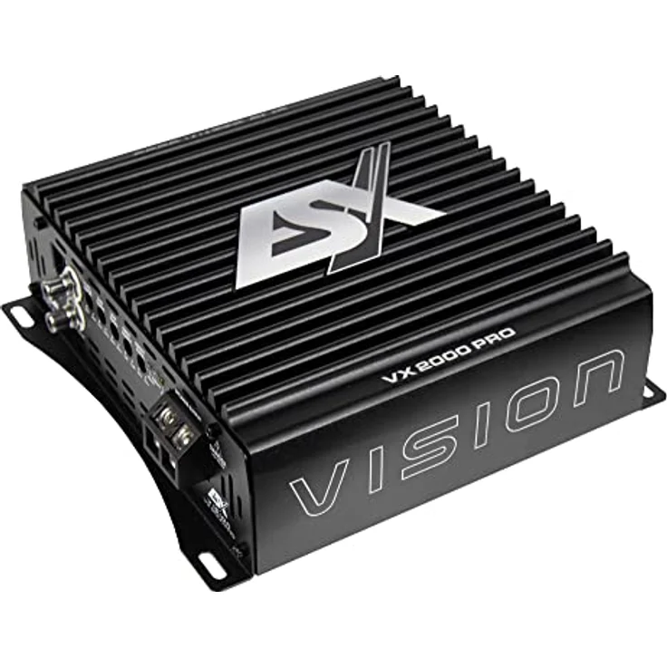 ESX ESX VISION VX2000 PRO, Digitaler 1-Kanal-Verstärker mit 2200 Watt RMS und Aluminium Kühlkörper – Bild 1