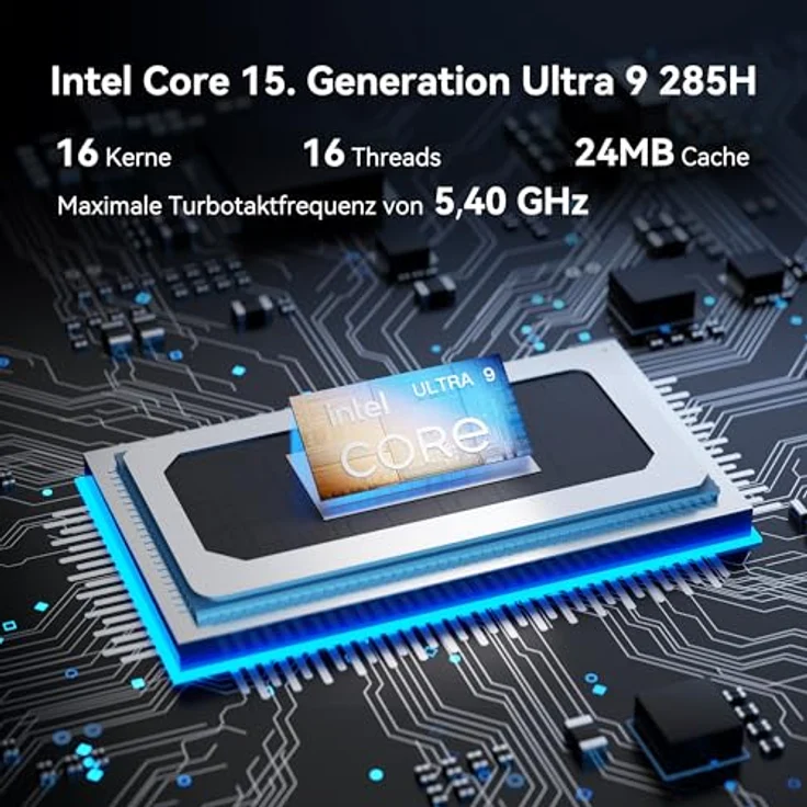 GEEKOM IT15, AI Mini PC mit Intel Core Ultra 9 285H (15. Gen.), 32GB DDR5, 2TB SSD, Windows 11 Pro, WiFi 7, sturzsicher, MIL-STD-810H zertifiziert – Bild 2