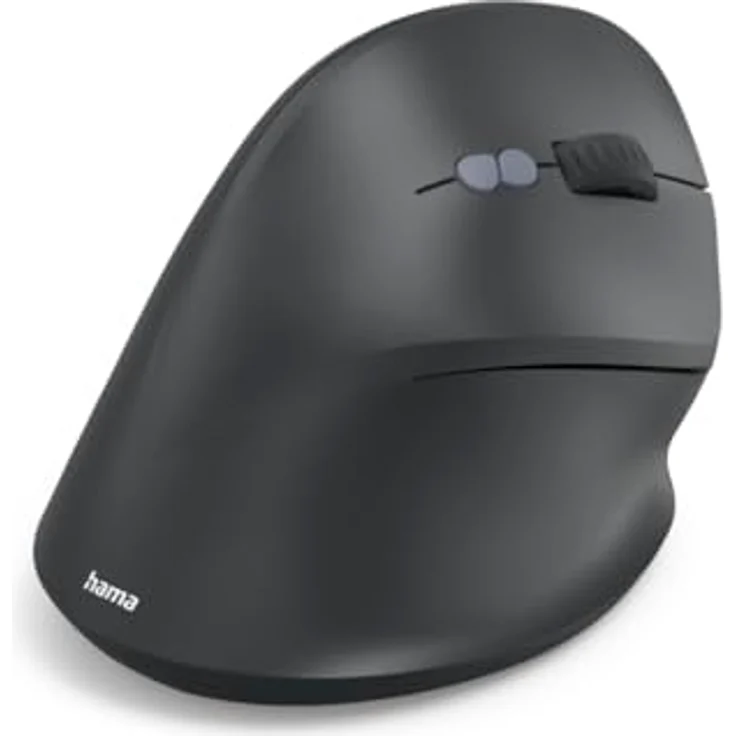 Hama EWM-500R, Ergonomische Funk-Maus mit 1800 DPI, 7 Tasten, schwarz – Bild 3
