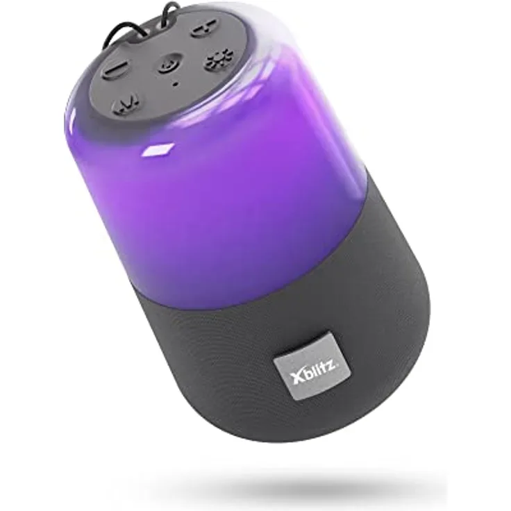 Xblitz Master Go Kabelloser BT-Lautsprecher - AUX - LED - USB - Bluetooth 5.0-2-in-1 Radio/Music
