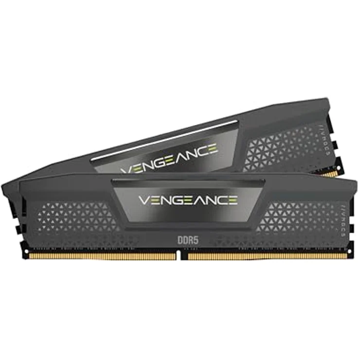 Corsair Vengeance DDR5 RAM 32GB (2x16GB) 6000MHz CL28 AMD Expo Intel XMP iCUE-Kompatibler Computerspeicher – Grau – Bild 1