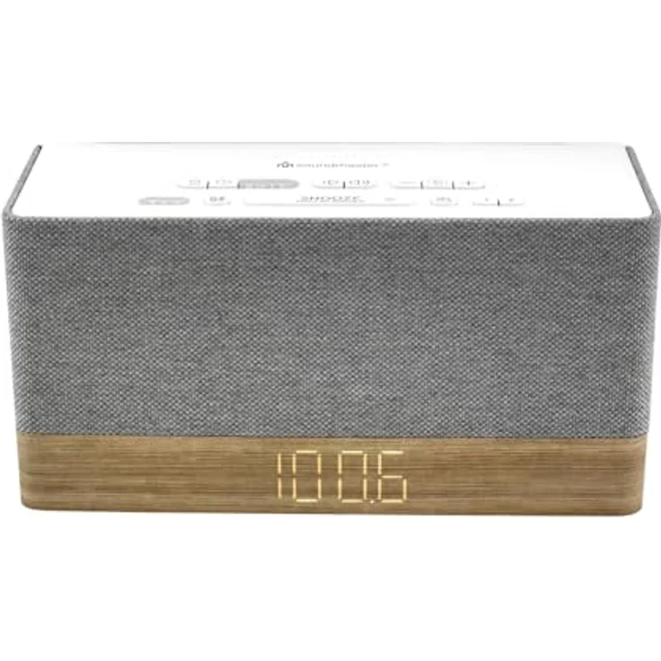 Soundmaster UKW-PLL Uhrenradio UR630WE, Bluetooth, USB Ladefunktion, in Weiß – Bild 2