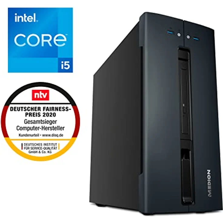 MEDION Desktop PC P63025 (Intel Core i5-12400, 16GB DDR4 RAM, 1TB SSD, Hot Swap, Win 11 Home) – Bild 2