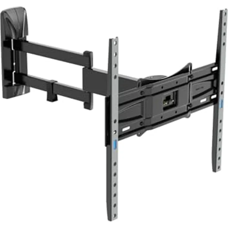 Meliconi Slimstyle Plus 400 SDR, TV-Wandhalterung 40''-82'' VESA 200-300-400, Maximalbelastung 30 Kg, Horizontale Neigung ±90°, Vertikale Neigung +10°/-5°, mit Fast Block, Easy Fix Up & Down System, schwarz