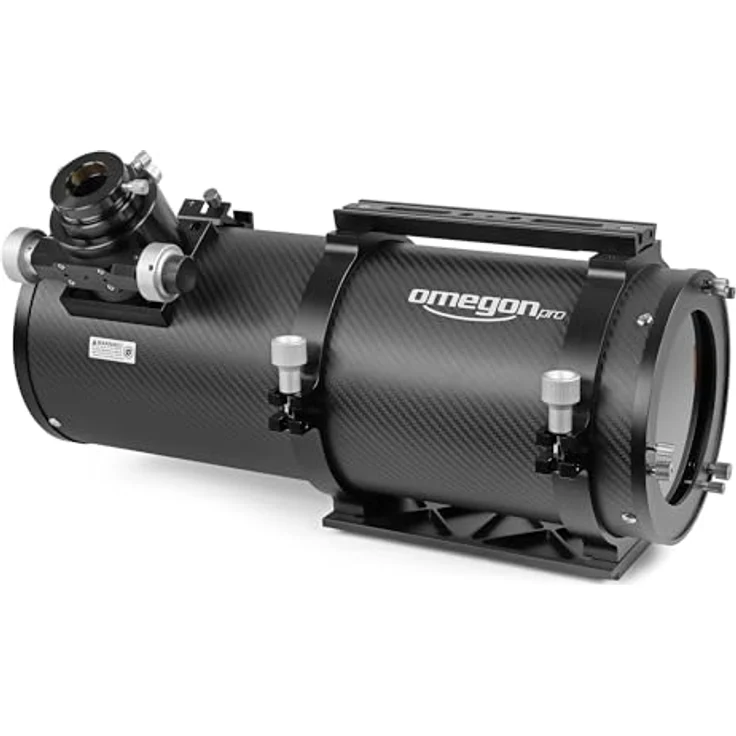 Omegon Pro Astrograph Carbon 154/600 OTA, Teleskop mit 2" Okularauszug, CNC-gefrästem Aluminium, für Astrofotografie – Bild 2
