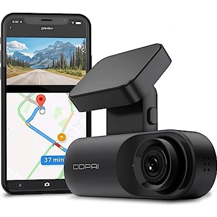 DDPAI Dash Cam Mola N3 GPS Front-Dashcam 1600p, 2K Dashcam Recorder Frontauto Unfall Armaturenbrett Kamera für Auto | Infrarot-Nachtsicht | GPS-Logging | 24-Stunden-Parkmodus | App WLAN | 128 GB max – Bild 1