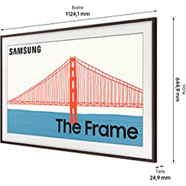 Samsung The Frame Rahmen 50 Zoll (VG-SCFA50BWBXC), moderner Bilderrahmen in Modern Braun, ultraschlankes Design, passend für Fernseher – Bild 3