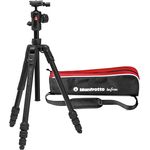 Manfrotto Befree Advanced AS, Kamerastativ, Drehverschluss, kompatibel mit Arca-Swiss, tragbares, kompaktes Reisestativ-Set, Kugelkopf, Aluminium-Stativ für DSLR, spiegellose Kameras, Kamerazubehör