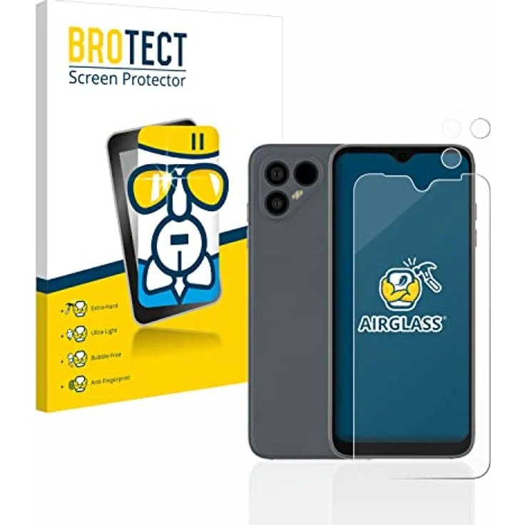 BROTECT Panzerglasfolie für Fairphone 4 (Display+Kamera) Schutzglas Schutzfolie [Extrem Kratzfest 9H, Anti-Fingerprint, Ultra-Transparent] – Bild 2