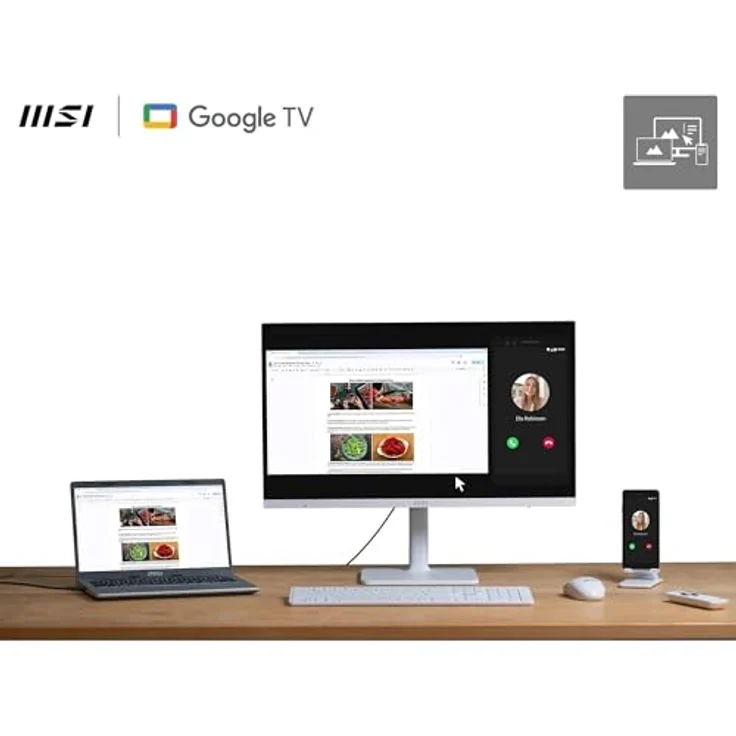 MSI Modern MD272UPSW, 27 Zoll Full HD Monitor mit IPS-Panel und USB-C Anschluss – Bild 3
