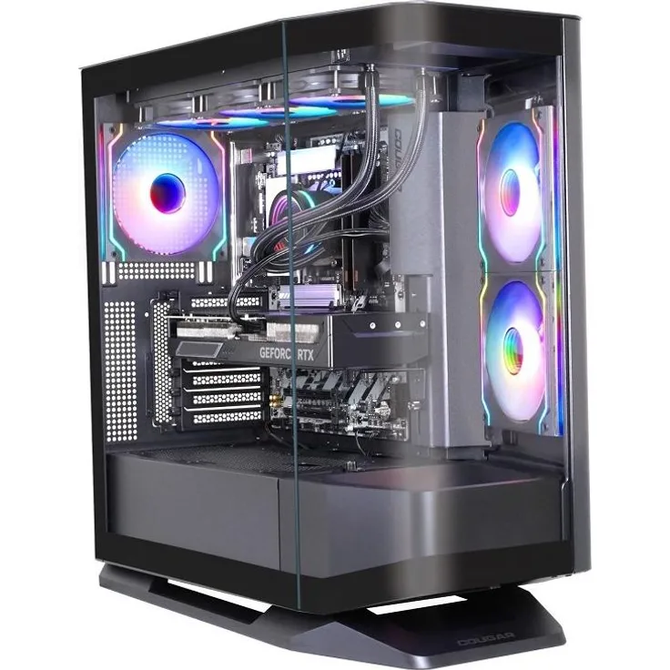 Hyrican COUGAR FV270 BK 7906, Desktop-PC mit Intel Core Ultra 9 285K, 32GB DDR5, 1TB SSD, NVIDIA RTX 5070Ti, wasserkühlung