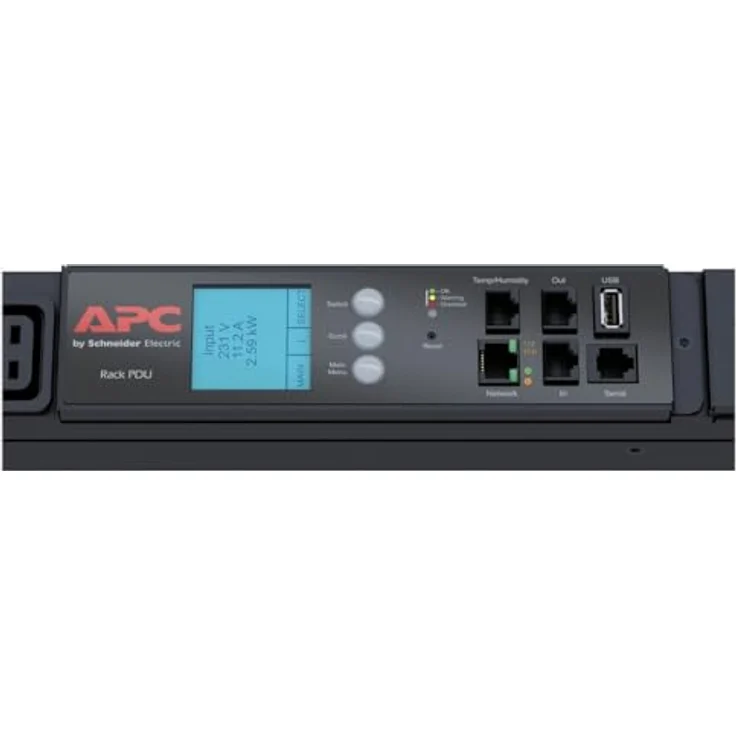 APC Rack PDU 2G AP8886, Stromverteilung mit Messfunktion, vertikale Montage, 22 KW (32A), 30 C13 & 12 C19 Ausgänge, 230V, IEC 309 – Bild 2