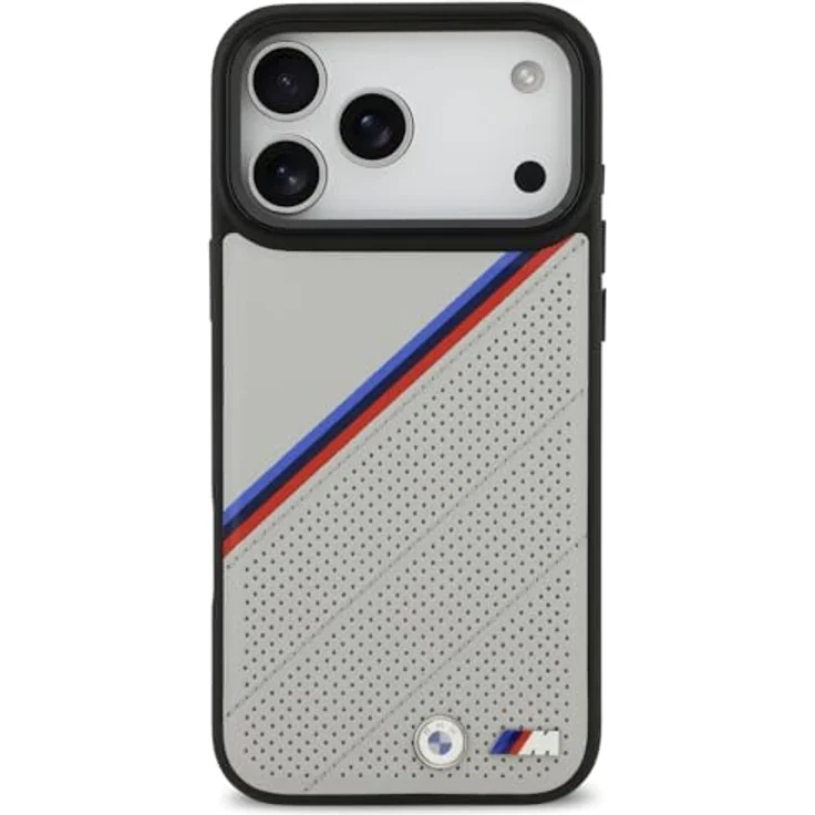 CG MOBILE BMW M Tricolor Metal Logo, MagSafe-kompatible Schutzhülle für iPhone 17 Pro Max, grau – Bild 3