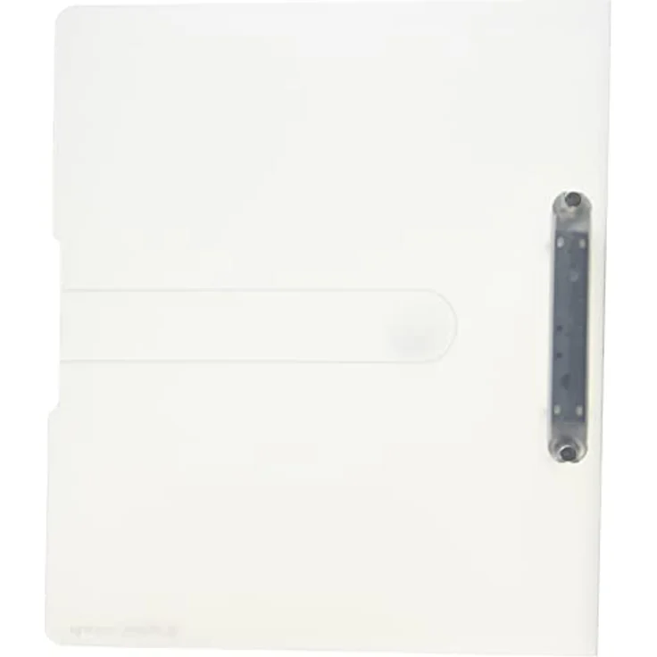 Herlitz Präsentationsordner A4 PP 2-Ring transparent farblos - Blattniederhalter, Rückenschild, 2-Ring-Kombi-Mechanik – Bild 2