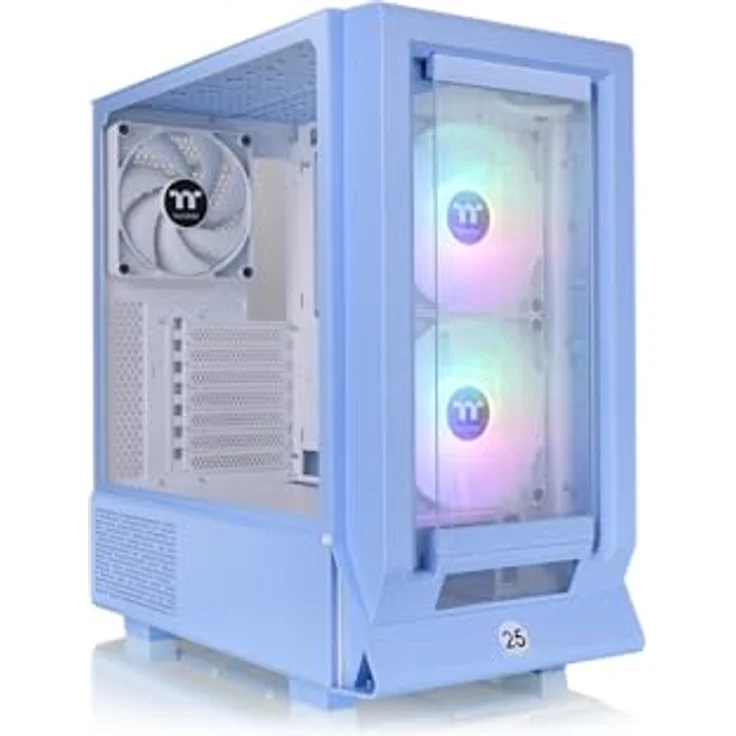 Thermaltake Ceres 350 MX Mid Tower Chassis, Hydrangea Blue, für Mainboards bis E-ATX, bis zu 7x 120mm Lüfter – Bild 1