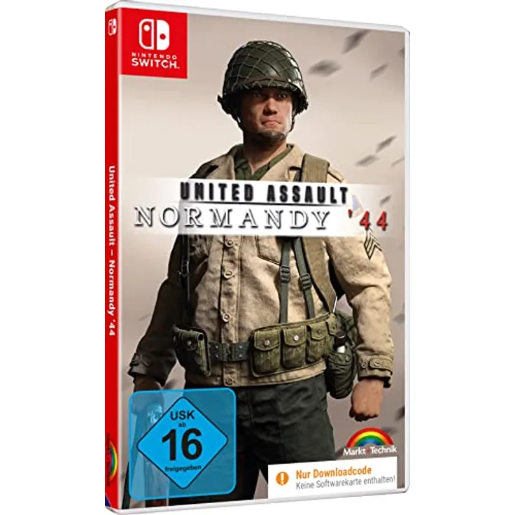 Markt + Technik United Assault Normandy 1944, Open World Shooter aus dem 2. Weltkrieg für Nintendo Switch, 1 Spieler, Download Code in Box enthalten