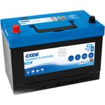 Exide ER450 DUAL 12V 95Ah Versorgungsbatterie für Wohnmobil und Boot Batterie, (12 V) in Schwarz