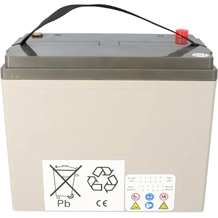 Landport LP EVX12100, 12V 100Ah Deep-Cycle AGM-Gel Akku, wartungsfrei, hohe Zyklenfestigkeit, schwarz – Bild 4