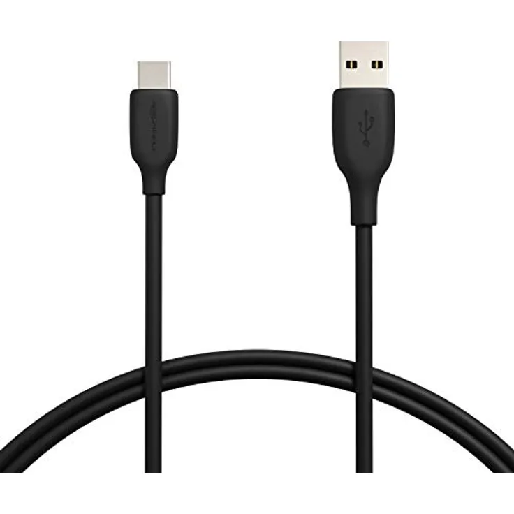 Amazon Basics USB-C 2.0 auf USB-A-Kabel (USB-IF zertifiziert), 0,91 m, Schwarz