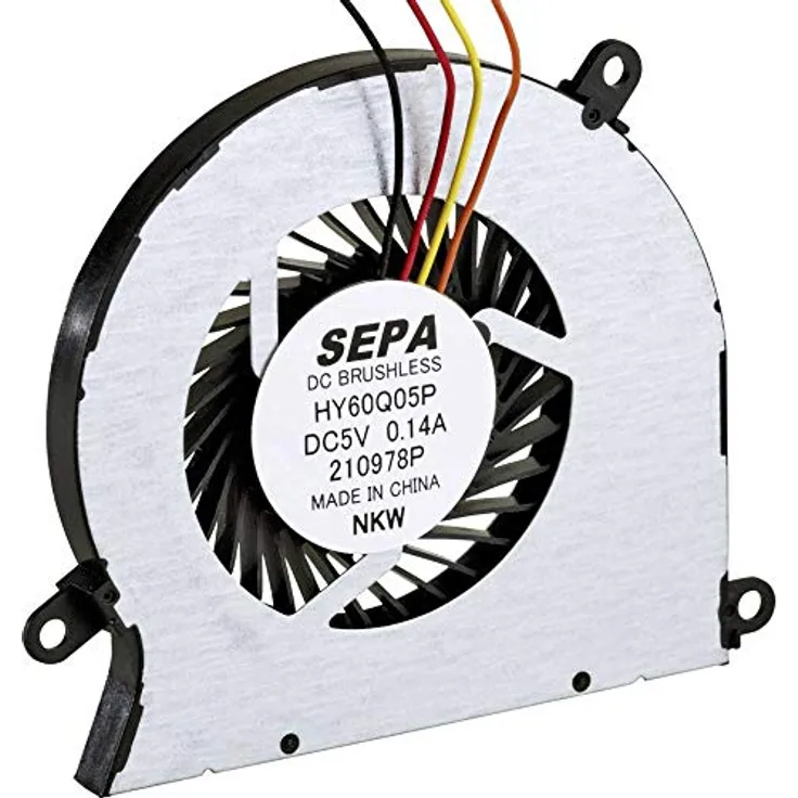 SEPA HY60Q05PSE04A Radiallüfter, 5 V/DC, 4.1 m³/h, geringe Geräuschentwicklung 27 dB, kompakte Abmessungen 60.9 x 5 x 56.4 mm
