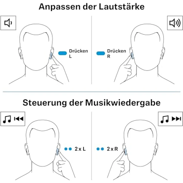 SENNHEISER Accentum Open, In-ear Kopfhörer Bluetooth, 28 Stunden Wiedergabezeit, IPX4, offene Bauweise, Cream – Bild 11