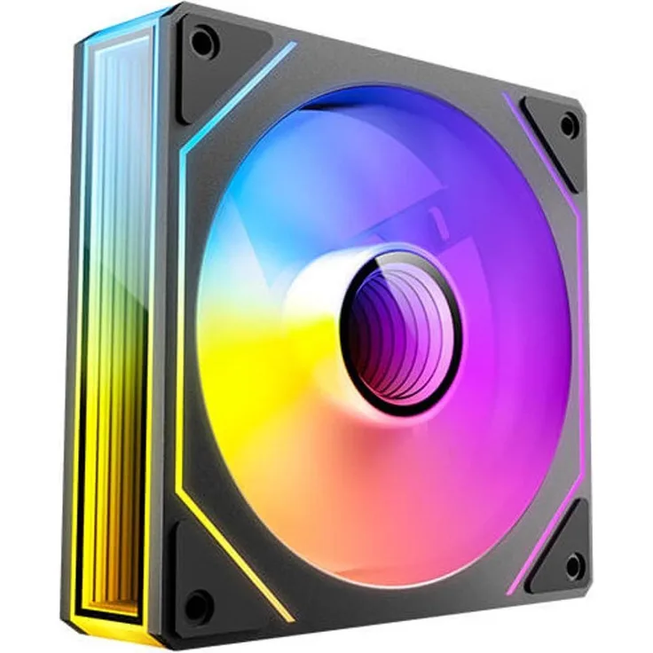 Antec Vision 120 ARGB, 3er-Pack 120mm PC Lüfter mit PWM-Steuerung und Infinity-Mirror-Design, Schwarz