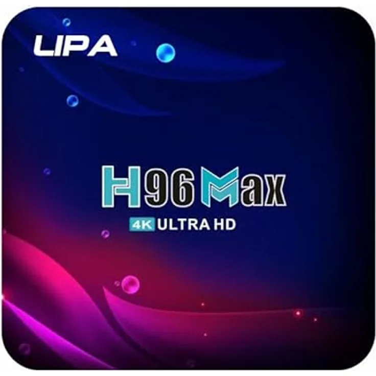 Lipa H96 Max Android TV-Box 2-16 GB Android 11 4K-Decoder Dolby-Sound Bluetooth, Streaming Box - IPTV Box - Mediaplayer - WLAN und Ethernet