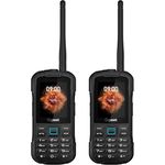 Gigaset GLX8 ACTIVE duo, 4G-Outdoor-Tastenhandy mit Walkie-Talkie-Funktion, IP68, Dual SIM, 2,4" LCD-Display, 2er Set Schwarz/Petrol