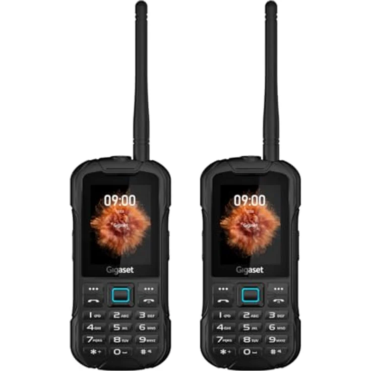Gigaset GLX8 ACTIVE duo, 4G-Outdoor-Tastenhandy mit Walkie-Talkie-Funktion, IP68, Dual SIM, 2,4" LCD-Display, 2er Set Schwarz/Petrol – Bild 1