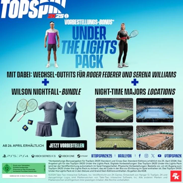 Top Spin 2K25 - USK & PEGI [Xbox One / Xbox Series X] – Bild 2