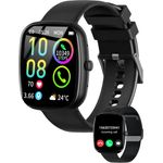S&T Design Fitness Tracker Uhr mit Anruffunktion für Damen und Herren Smartwatch Smartwatch (4,7 cm/1,9 Zoll) WhatsApp (SMS), inkl. Edelstahl-Armband, Musiksteuerung, Schrittzähler, Blutsauerstoff, Blutdruck, Herzfrequenz, Schlafqualität