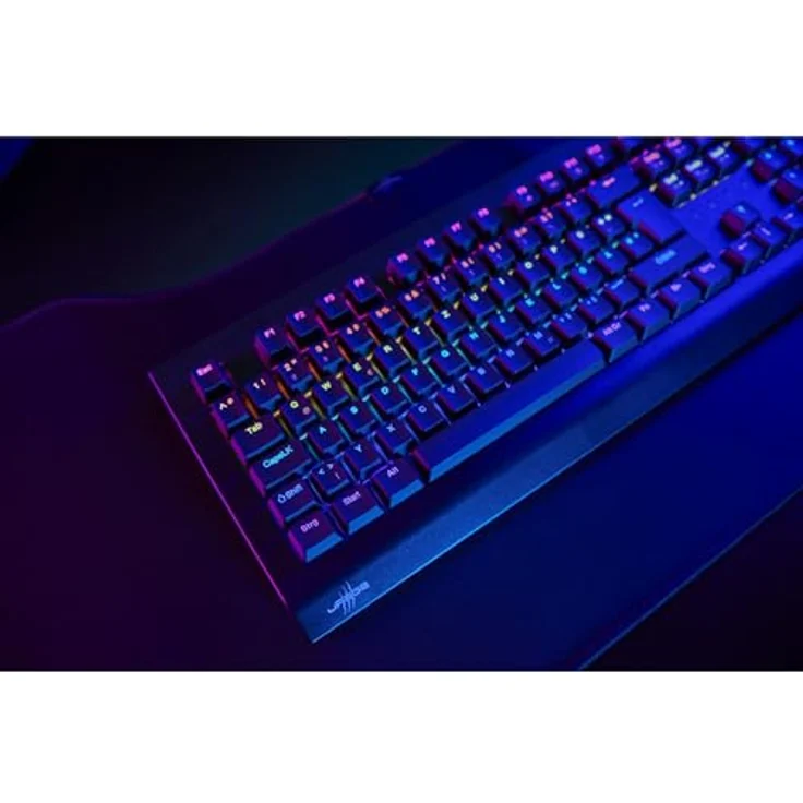 uRAGE Exodus 600 Mechanical Gaming-Keyboard, Rote Switches, Schwarz, Full-RGB-Beleuchtung, abnehmbares Kabel, QWERTZ DE (mechanisch) – Bild 4
