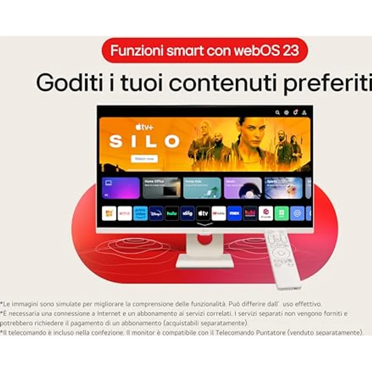 LG 27U511SA-W MyView-Monitor, 27 Zoll Full-HD IPS, 100 Hz, 5 ms, WebOS 23, sRGB 99 %, neigbar, Weiß – Bild 2