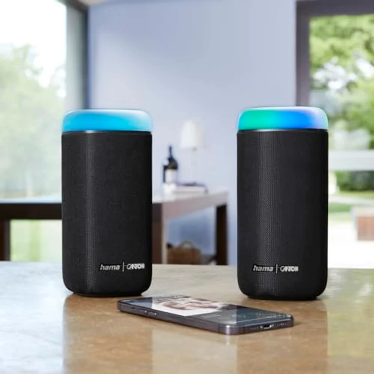 Hama Bluetooth Lautsprecher, 30W (wasserfest IPX4, LED Lichteffekte, 12 Stunden Akkulaufzeit, Bluetooth Lautsprecher klein, Musikbox Bluetooth, Partybox Bluetooth, Bluetooth Speaker) schwarz – Bild 4