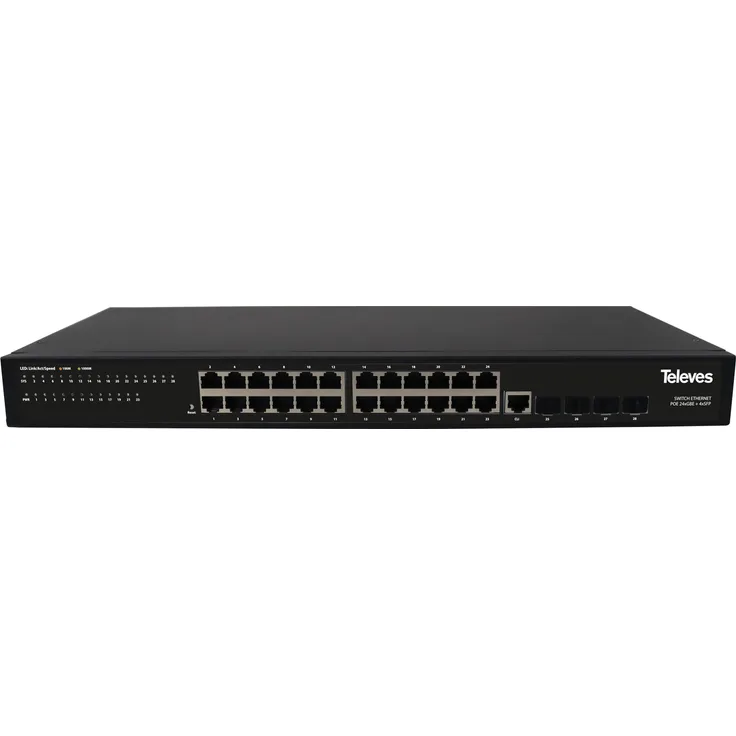 Televes SWI2-24 Ethernet Switch (24 Ports), Netzwerk Switch