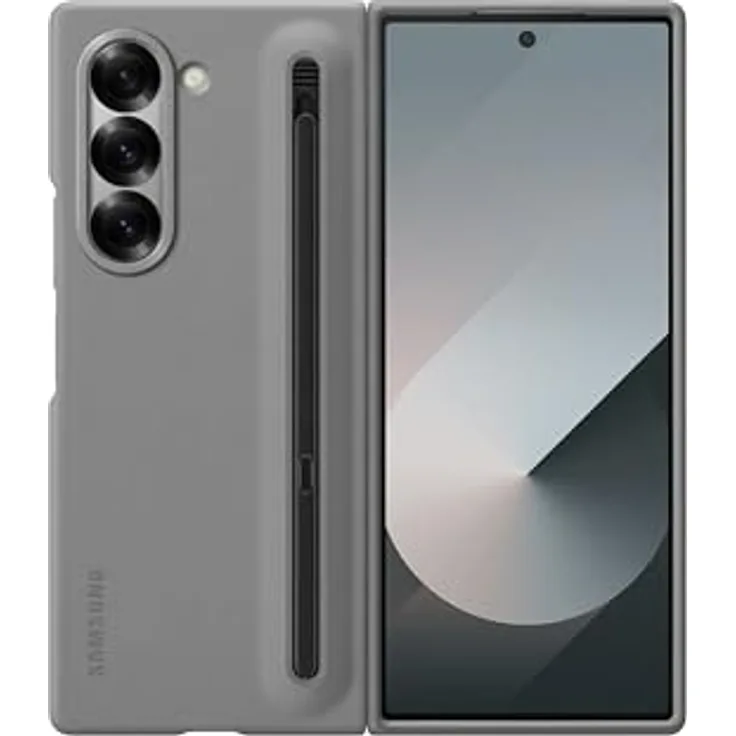Samsung S Pen Case EF-OF95P für das Galaxy Z Fold6 | Smartphone Cover, Handy-Hülle inklusive S Pen und Ersatzspitzen, Schutz Case, stoßfest, Gray