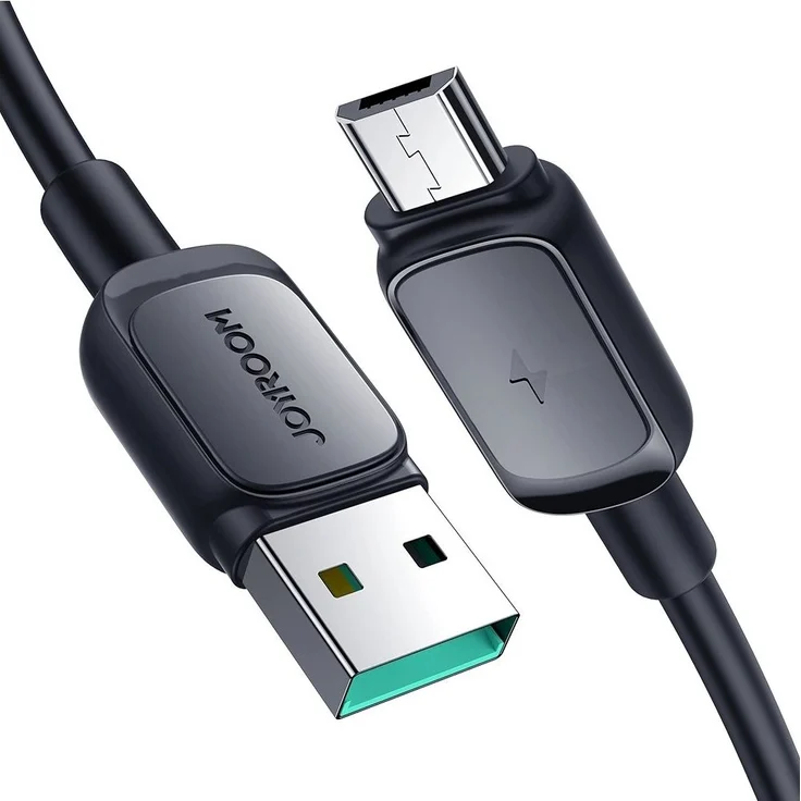 Joyroom Serie A14 USB-A/micro USB Kabel 2,4A, 2 m - Schwarz, schnelles Laden und Datenübertragung bis 480 Mbit/s