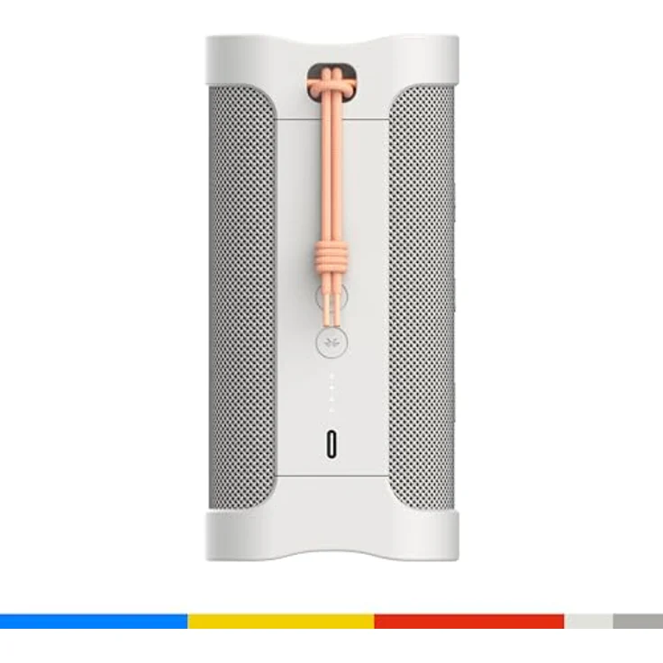 Skullcandy Terrain Wireless, tragbarer Bluetooth-Lautsprecher, wasserdicht (IPX7), 14 Stunden Akkulaufzeit, True-Wireless-Stereo, cremefarben – Bild 4