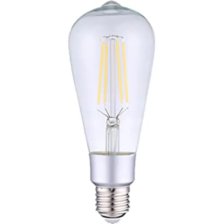 Shelly Vintage ST64 Smart Home Glühbirne dimmbar E27, Digitale Fernbedienung der Retro Glühlampe per App & WLAN, Kompatibel mit Alexa & Google Home, Wifi, 7W, 110V & 220V, Energiesparend, Warmweiß