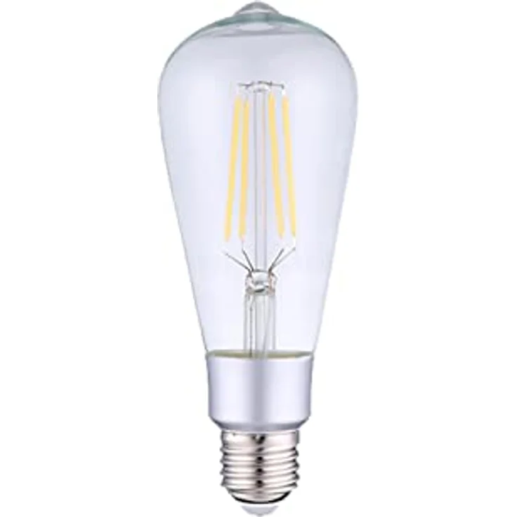 Shelly Vintage ST64 Smart Home Glühbirne dimmbar E27, Digitale Fernbedienung der Retro Glühlampe per App & WLAN, Kompatibel mit Alexa & Google Home, Wifi, 7W, 110V & 220V, Energiesparend, Warmweiß – Bild 1