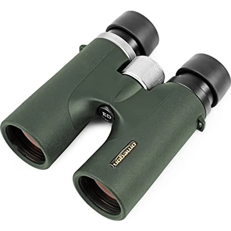Omegon Fernglas Hunter 2.0 8x42 ED, wasserdicht mit ED-Optik und großem Sehfeld für brillante Beobachtungen