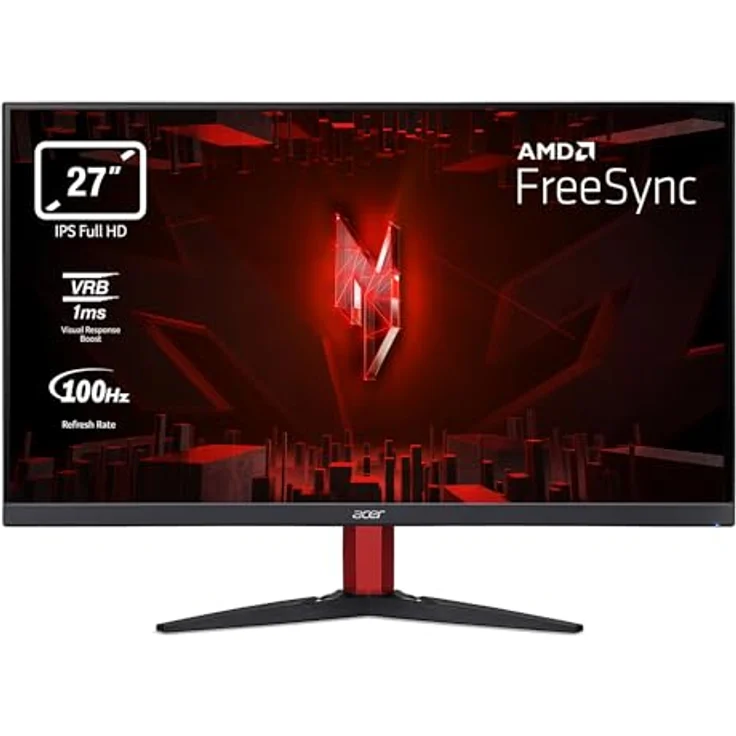 Acer Nitro KG272E, 27 Zoll Gaming Monitor, Full HD, 100Hz HDMI, 1ms (VRB), AMD FreeSync, Schwarz – Bild 1