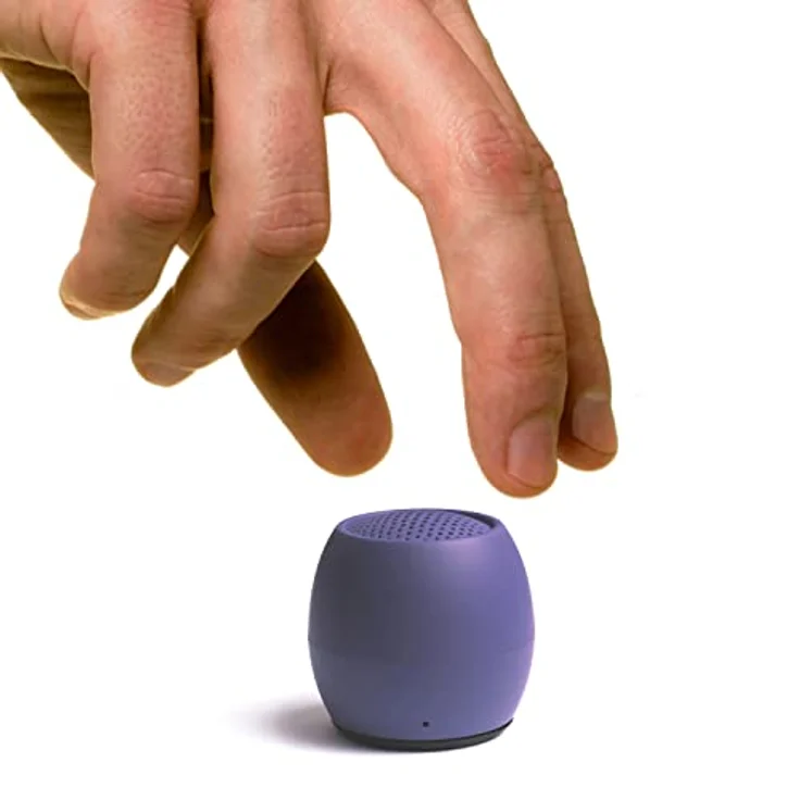 Boompods Zero Mini tragbarer Bluetooth Lautsprecher - Kabelloser Lautsprecher, IPX6 wasserdicht, 5 Std Spielzeit, Outdoor Speaker klein, Mikrofon & Dual Pairing, für Dusche, Reisen, iPhone, Very Peri – Bild 1