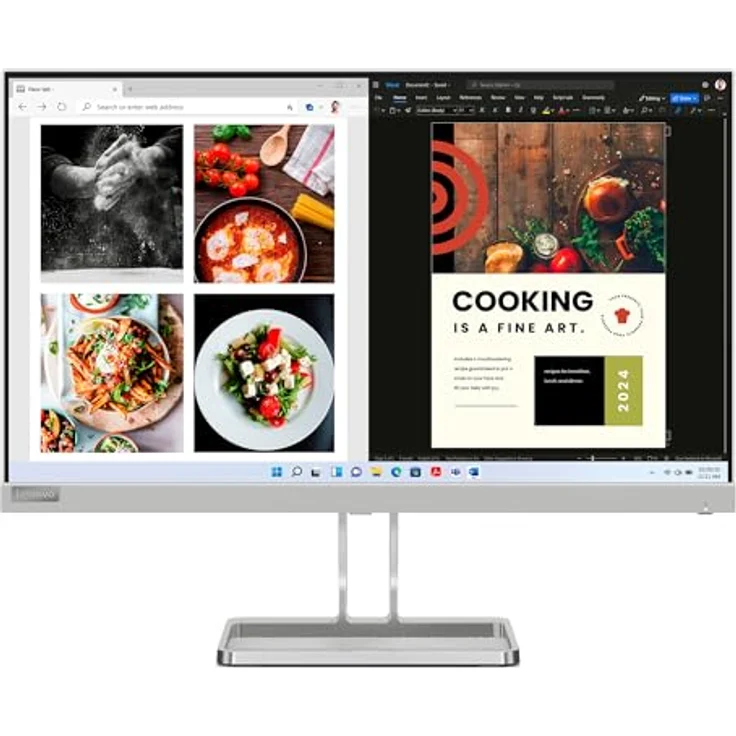 Lenovo L24i-40 | 23,8" Full HD Monitor | 100Hz | AMD FreeSync | grau - Preisvergleich – Bild 1