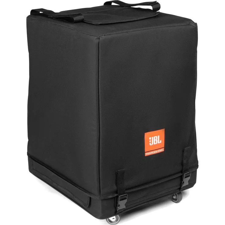 JBL PRX One Transporter, Schutzhülle und Rollbrett für JBL PRX One Sub, reißfester Polyesterüberzug, schwarz, Gewicht 4,1 kg