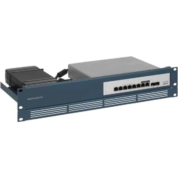 Rackmount.it RM-CI-T18 Rack Zubehör Firewall-Rackmontage, blau, 1.3U/2U Rack-Kapazität – Bild 2