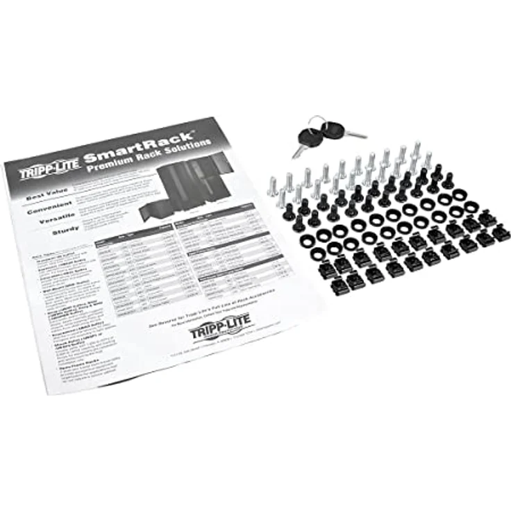 Tripp Lite SRW12USDPG SmartRack 12-HE-Schrank, transparentes Acrylglasfenster, aufklappbare Rückseite, Wandhalterung, schwarz – Bild 4